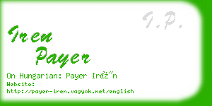 iren payer business card